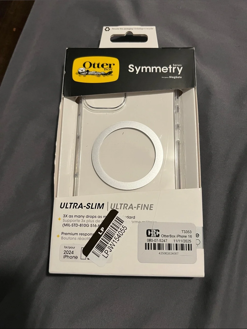 OtterBox Symmetry Series Ultra-Slim Clear Case with Silver MagSafe OUTTERBOX 16